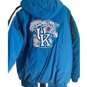 Vtg University of Kentucky Wildcat Full Zip Starter Jacket Size Large NCAA 90s